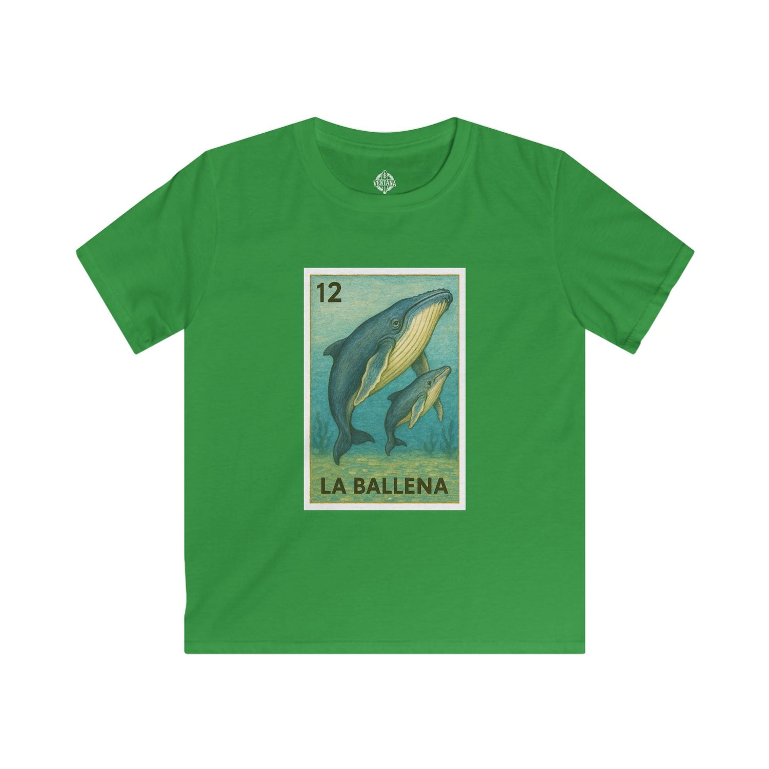 Whale Lotería kids soft style t-shirt image 7