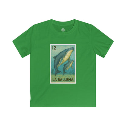 Whale Lotería kids soft style t-shirt image 7