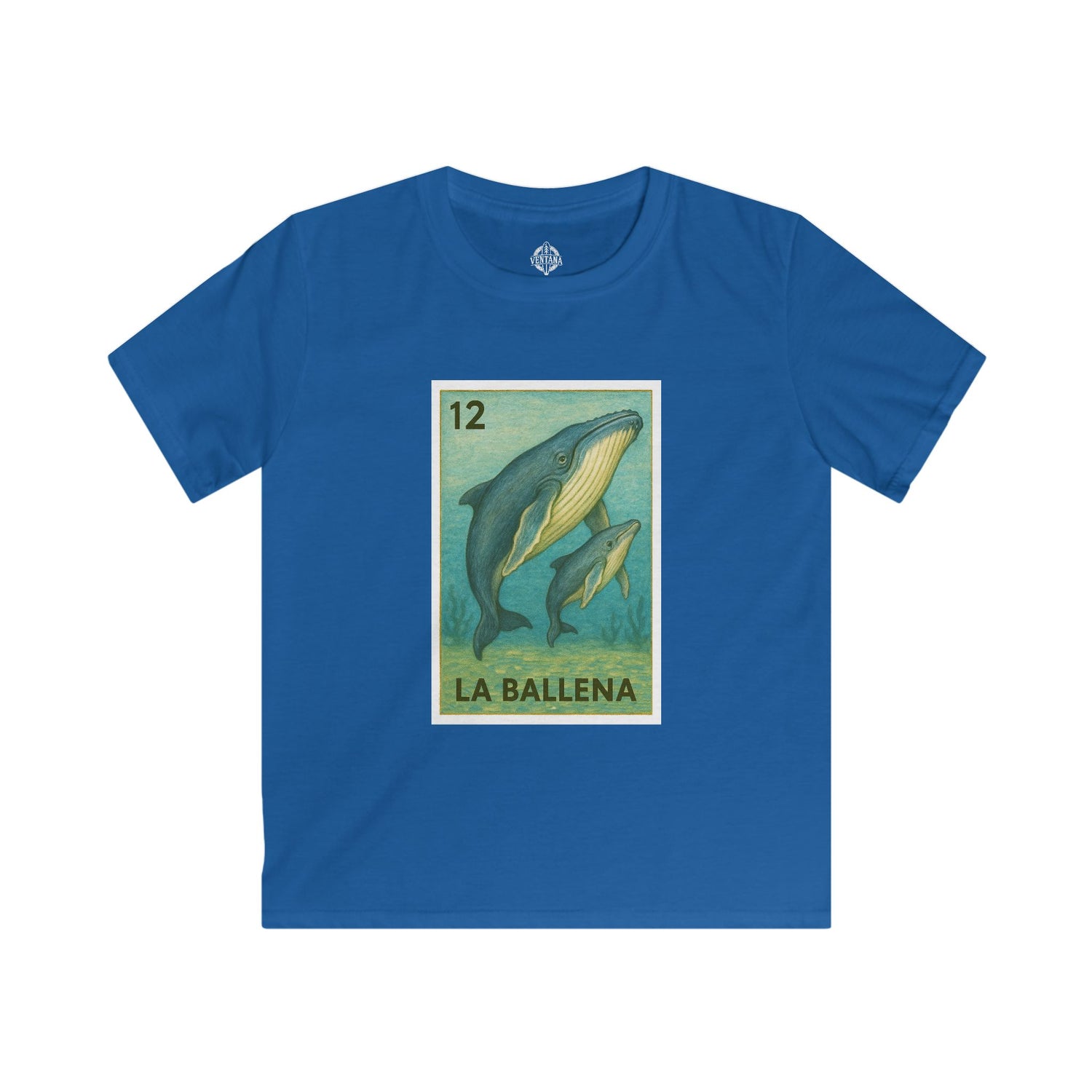 Whale Lotería kids soft style t-shirt image 9