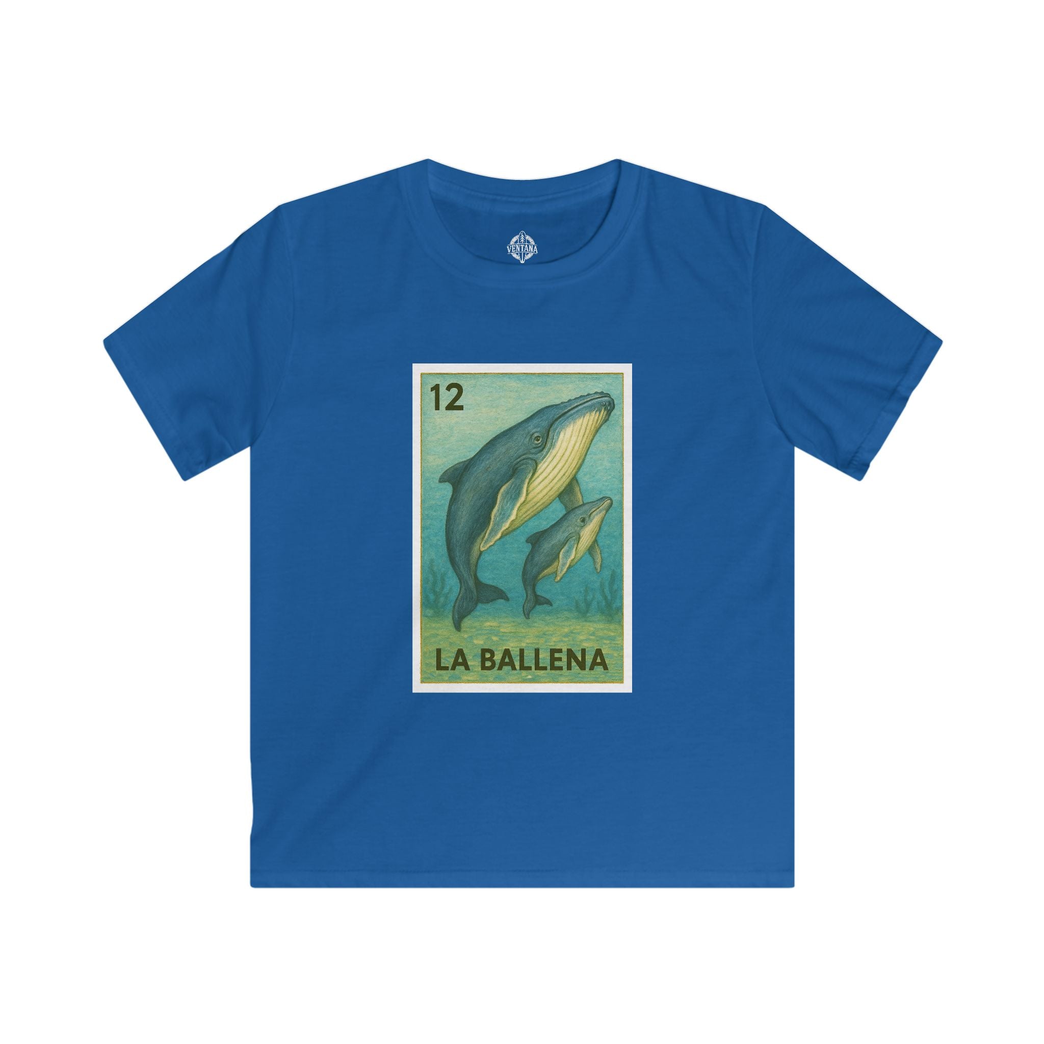 Whale Lotería kids soft style t-shirt image 9