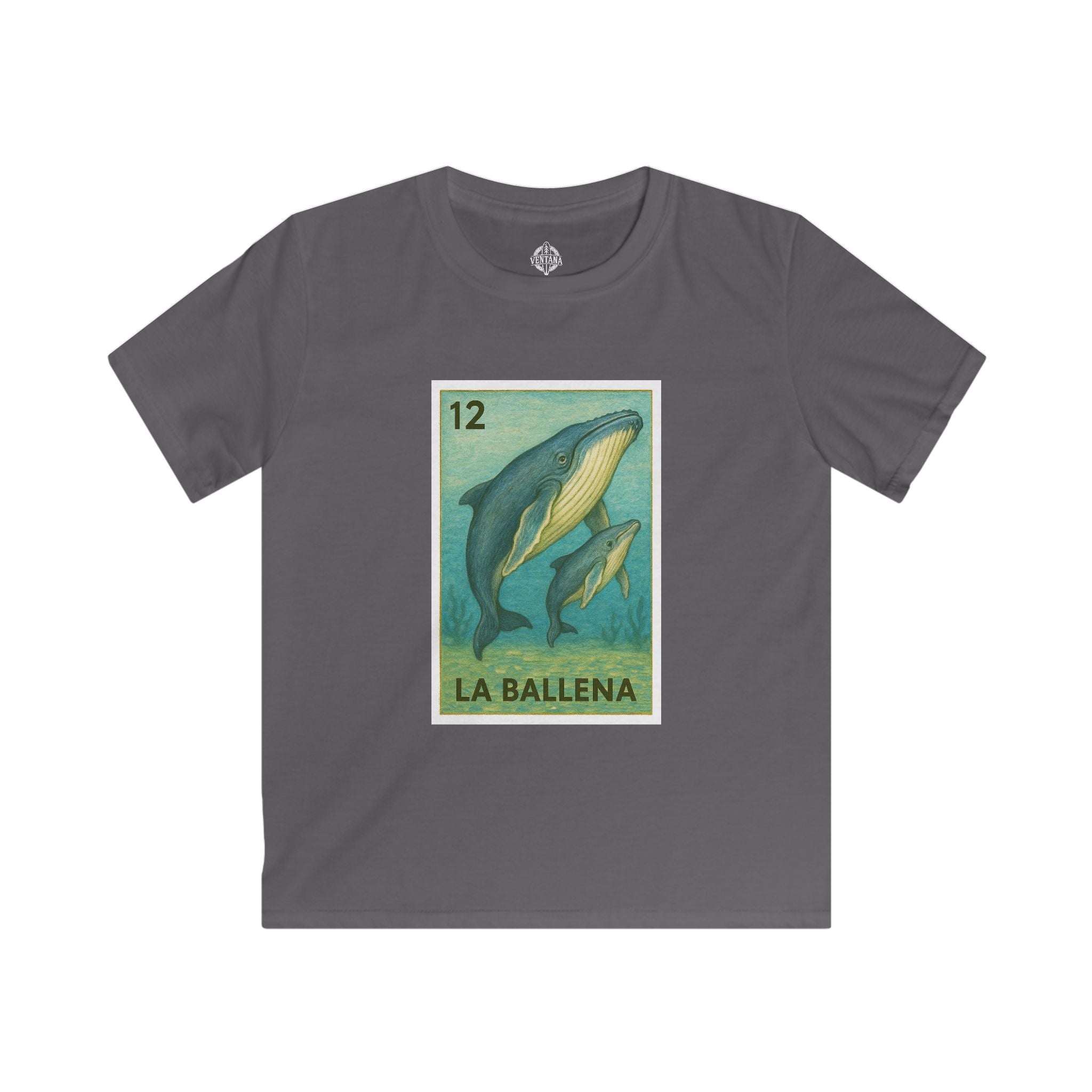 Whale Lotería kids soft style t-shirt image 8