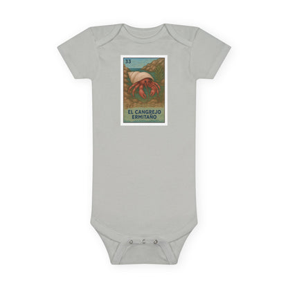 Hermit Crab Lotería baby cotton onesie image 4