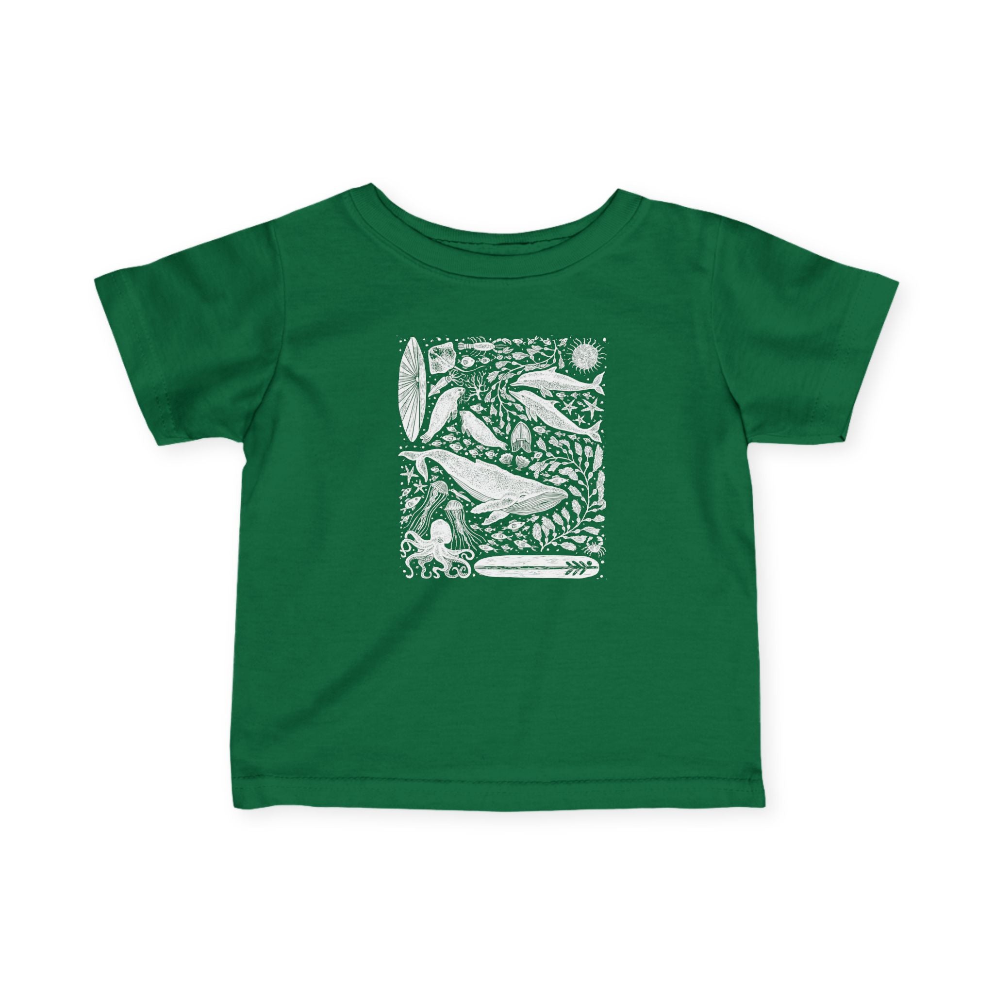 Ventana Marine Life by Lili Arnold infant cotton t-shirt image 10