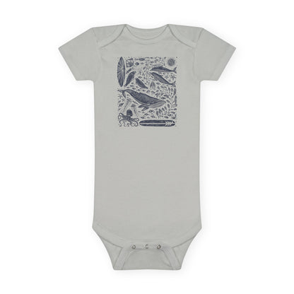 Ventana Marine Life by Lili Arnold baby cotton onesie image 4