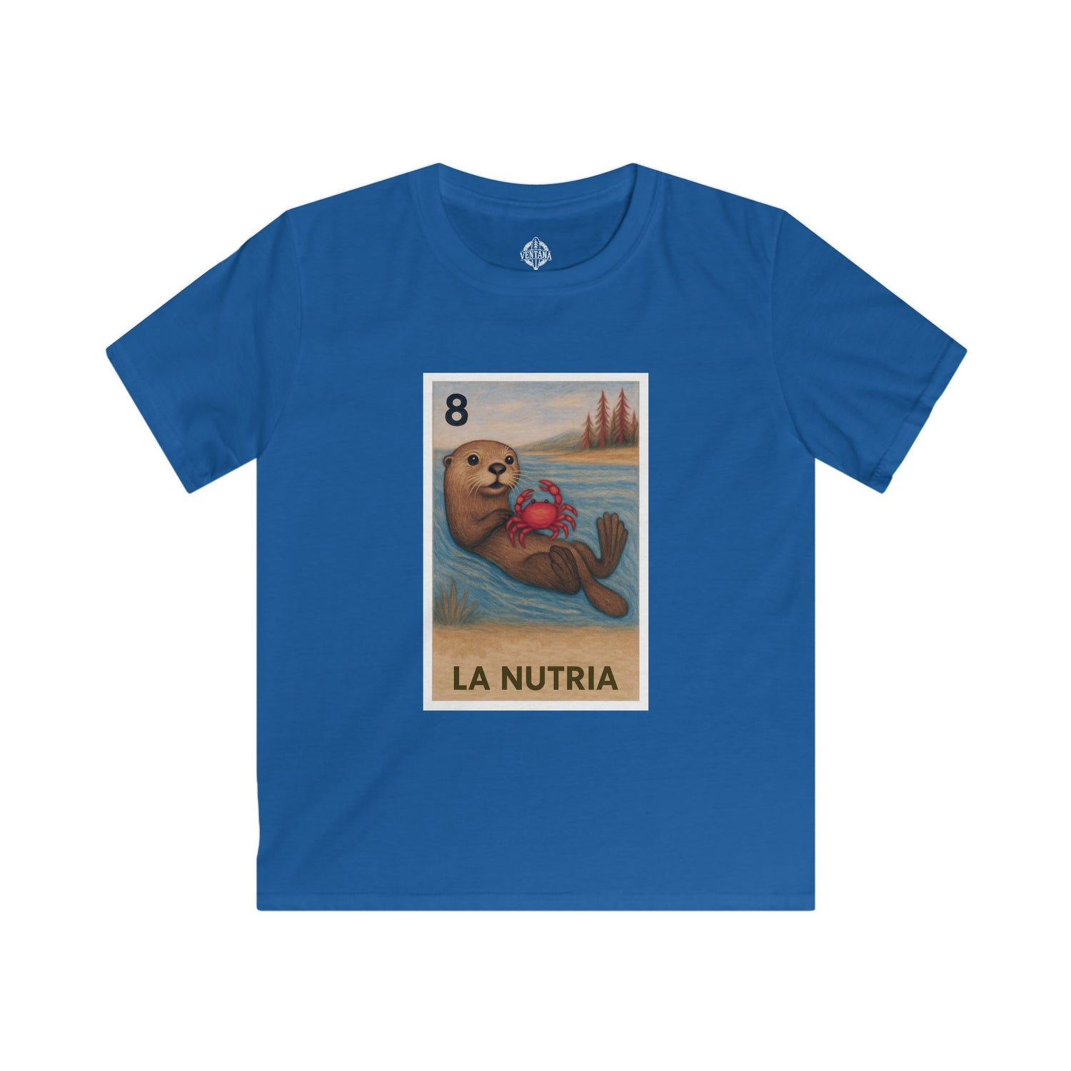 Sea Otter Lotería kids soft style t-shirt image 10