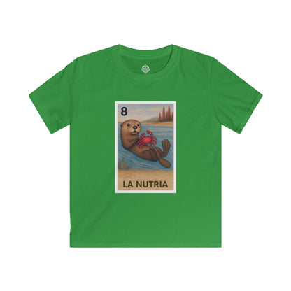 Sea Otter Lotería kids soft style t-shirt image 8