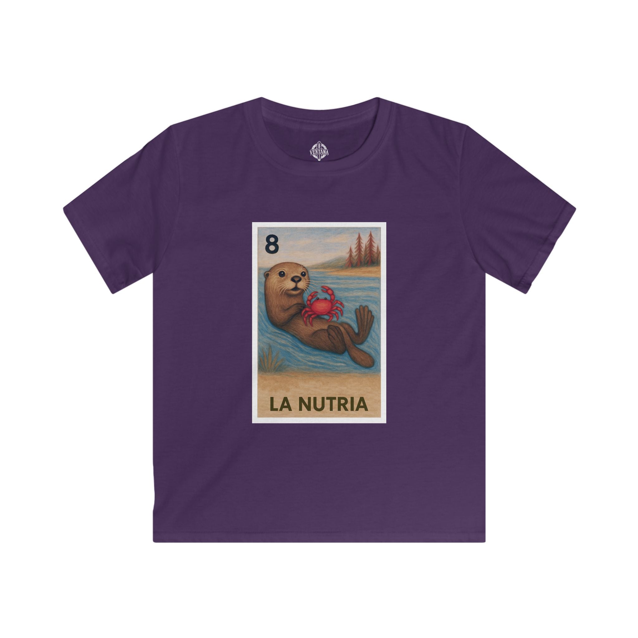 Sea Otter Lotería kids soft style t-shirt image 11