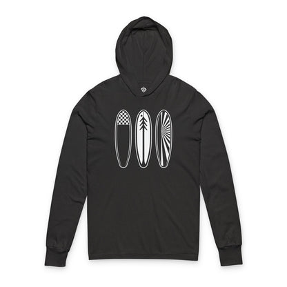Ventana Three Board cotton hooded long sleeve t-shirt image 5
