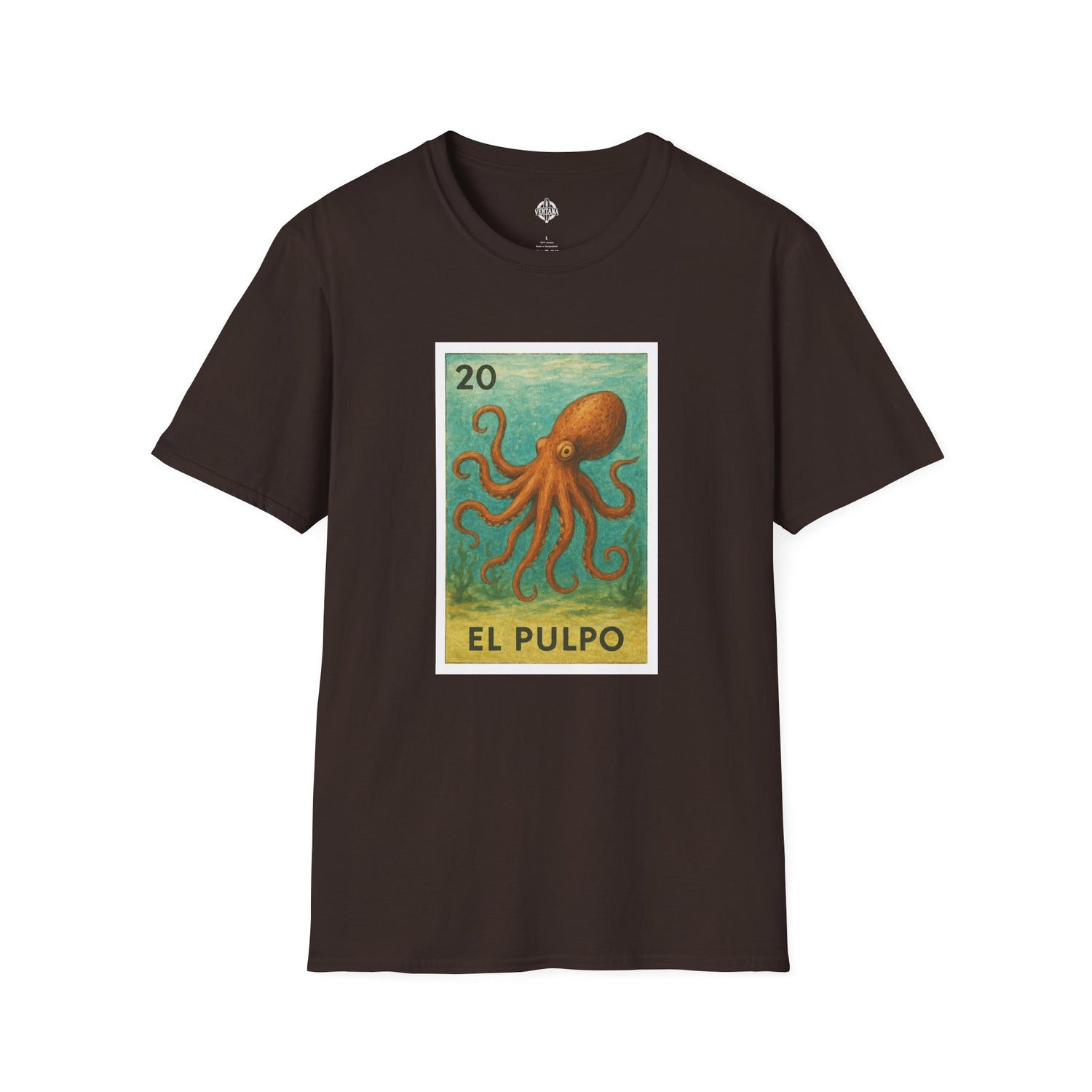 Octopus Lotería cotton t-shirt image 6