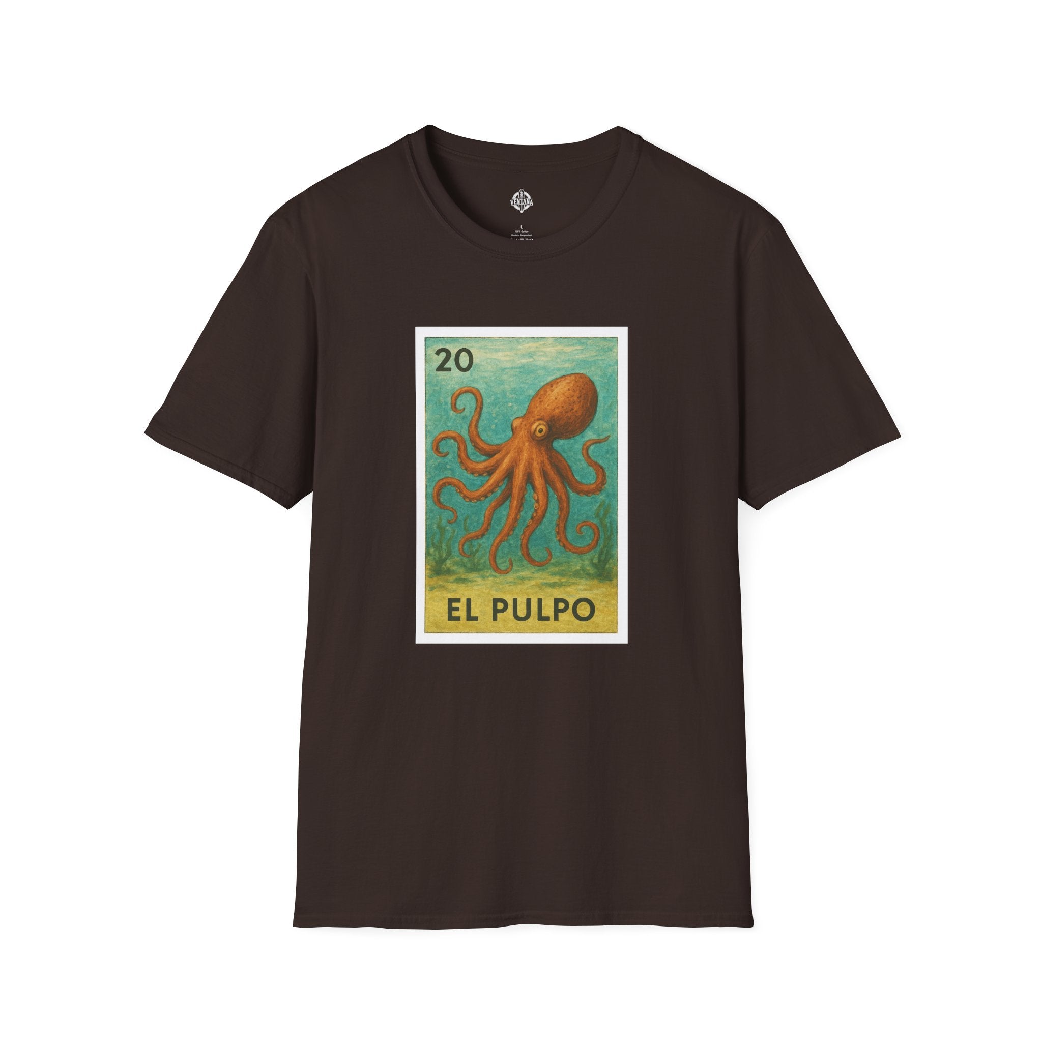 Octopus Lotería cotton t-shirt image 6