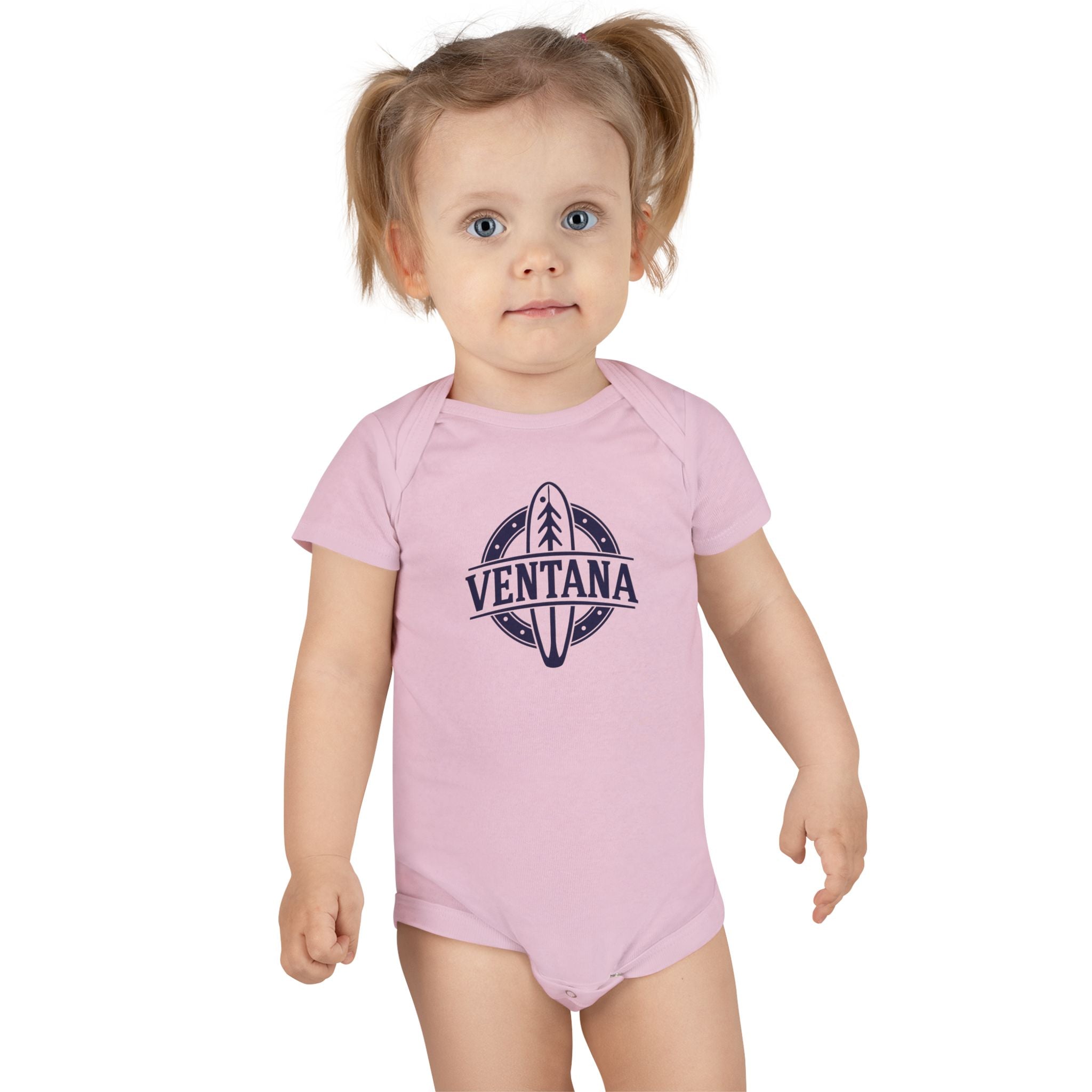 Ventana Psychedelic Treefish Logo baby cotton onesie image 16