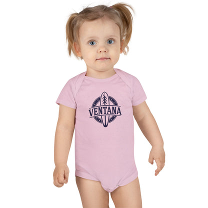 Ventana Psychedelic Treefish Logo baby cotton onesie image 16