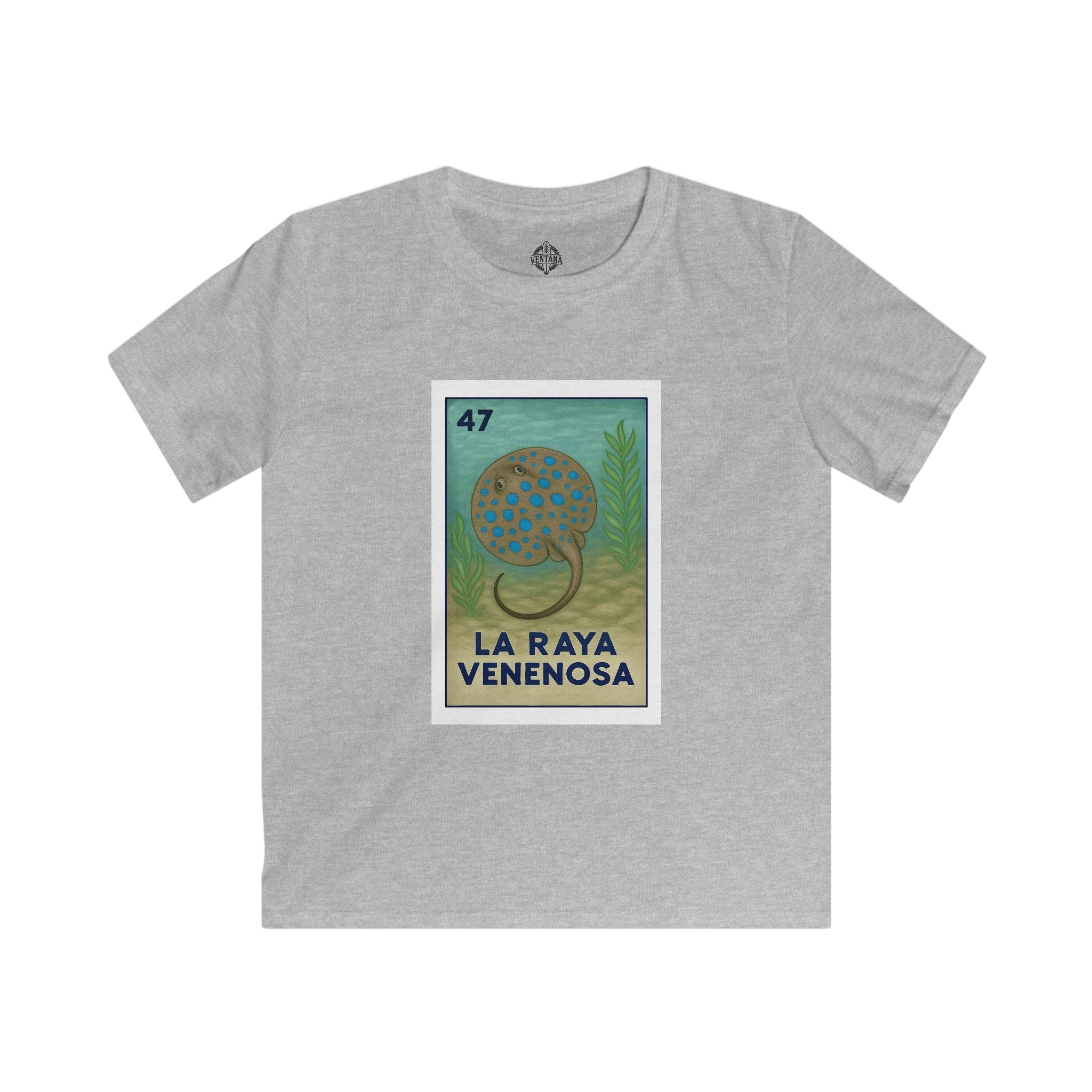 Stingray Lotería kids soft style t-shirt image 6