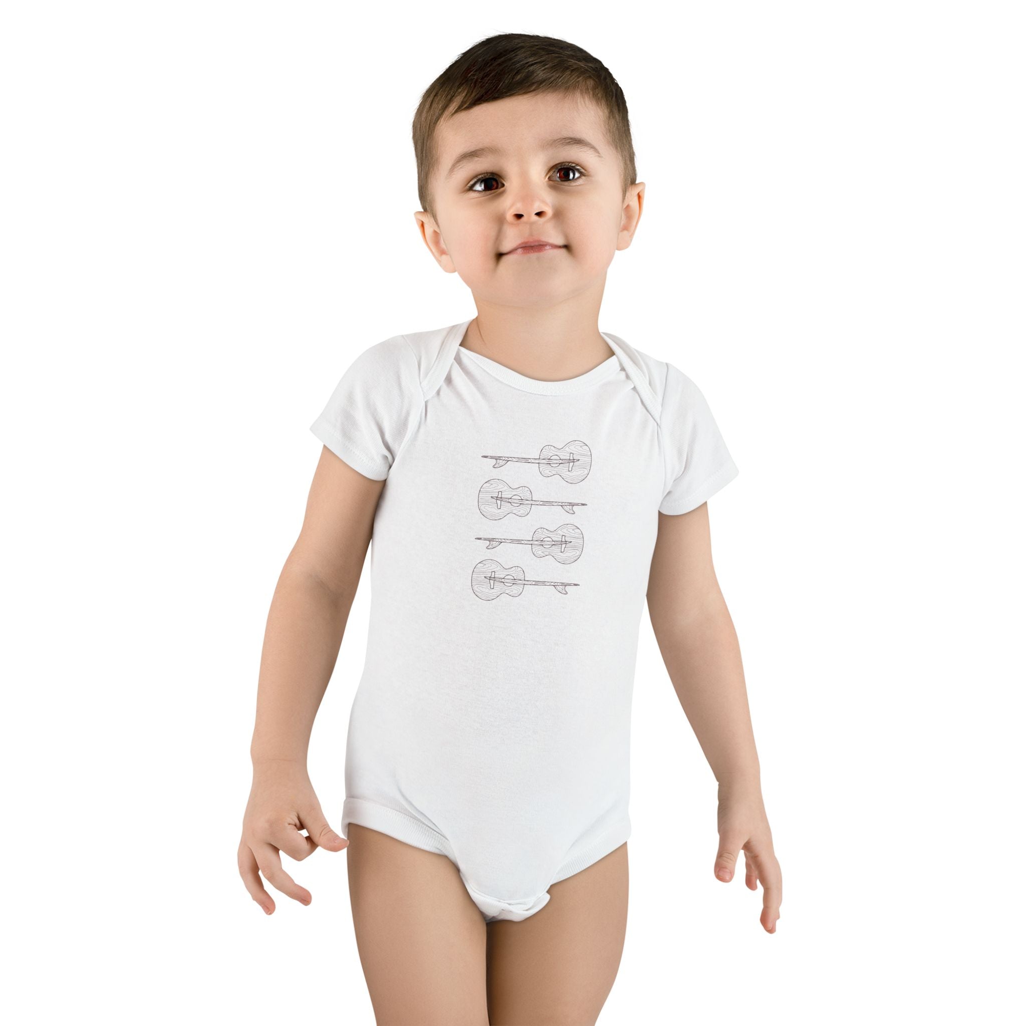 Ventana Santa Cruz Guitar Collab baby cotton onesie image 6
