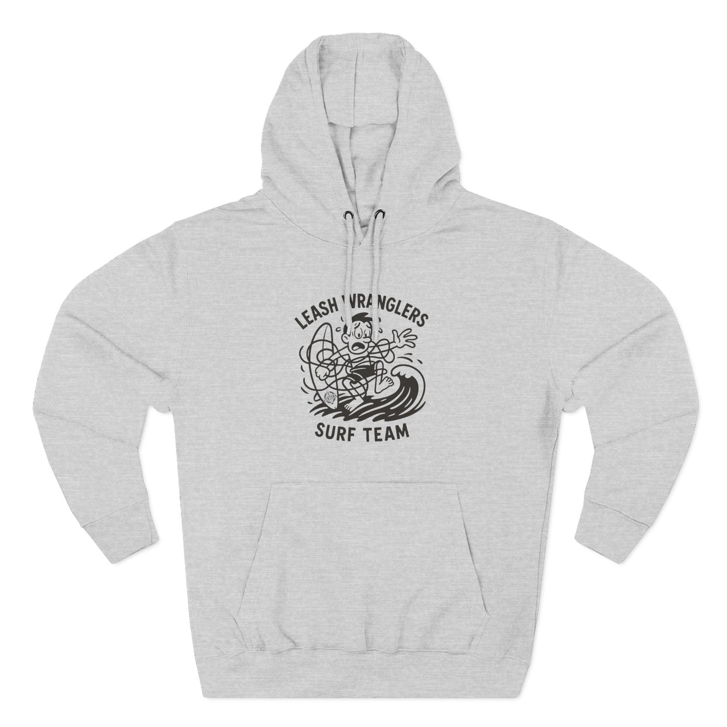 Leash Wranglers Surf Team Unisex - Pull-Over Cotton Blend Fleece Hoodie
