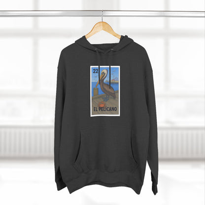 Pelican Lotería Fleece Hoodie (El Pelícano)