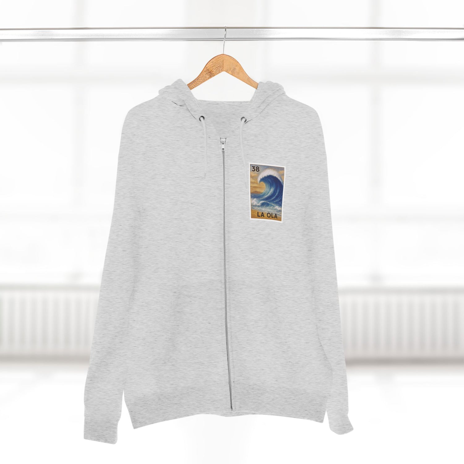 Wave Lotería zip fleece hoodie image 9