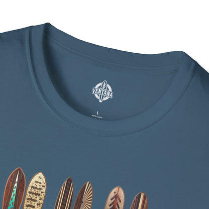 Ventana Wooden Surfboards Unisex - Soft Style U.S. Cotton T-Shirt