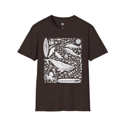 Ventana Marine Life by Lili Arnold cotton t-shirt image 5