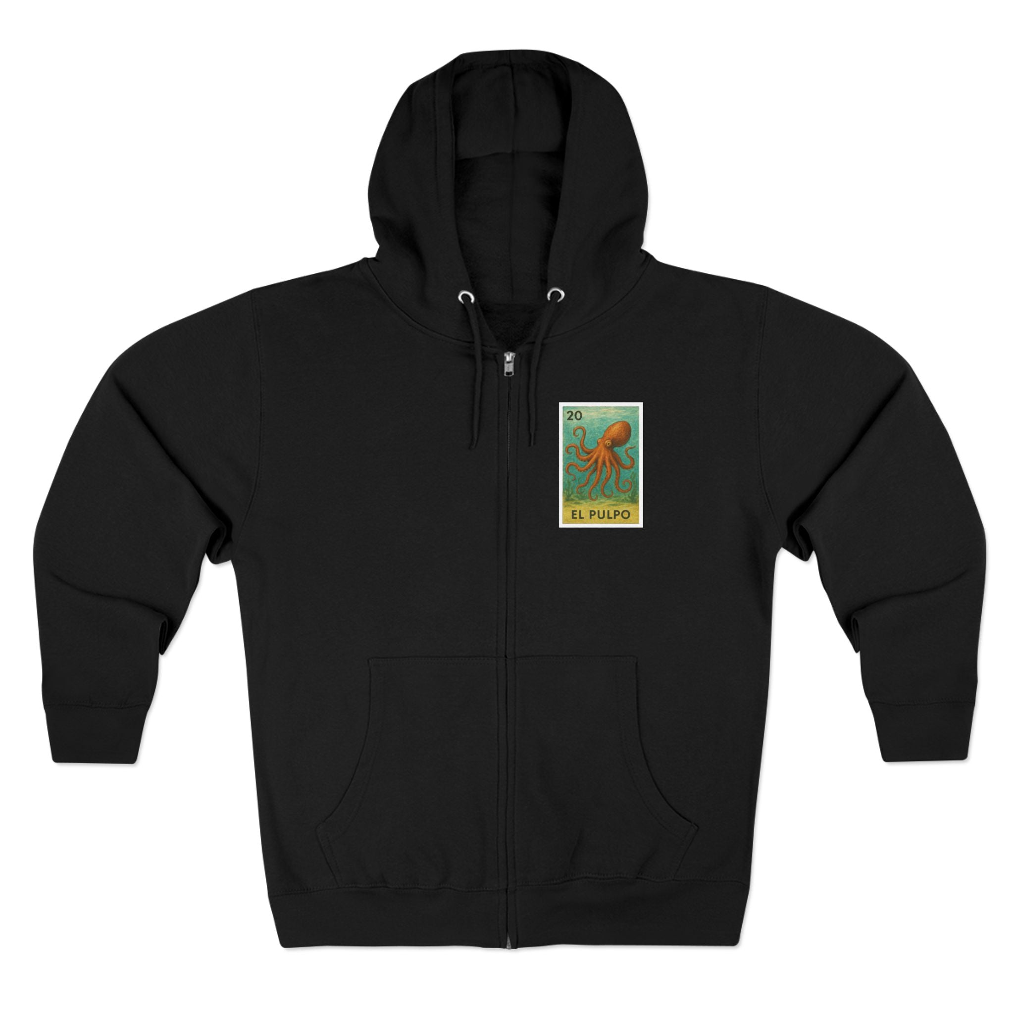 Octopus Lotería zip fleece hoodie image 5