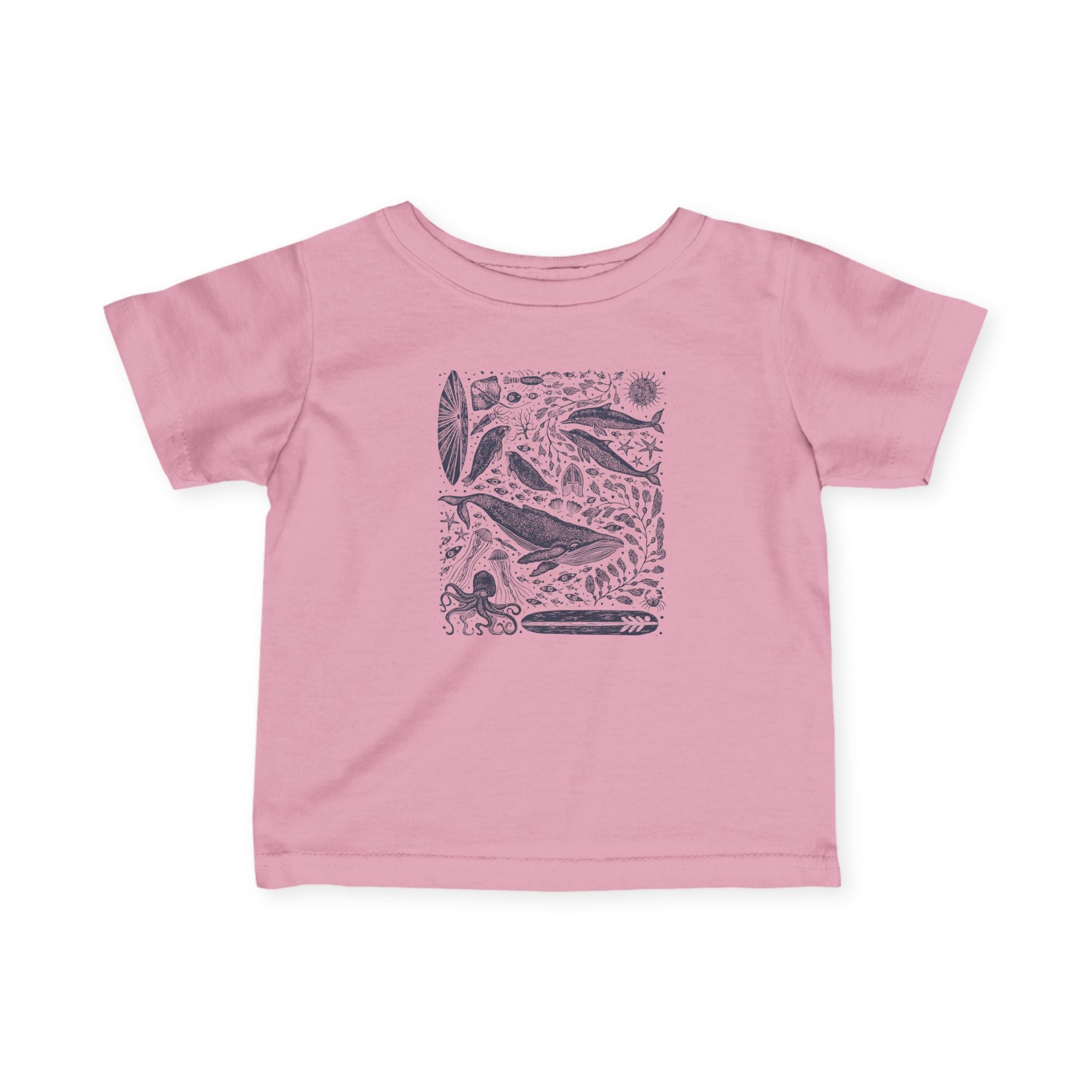 Ventana Marine Life by Lili Arnold infant cotton t-shirt image 2