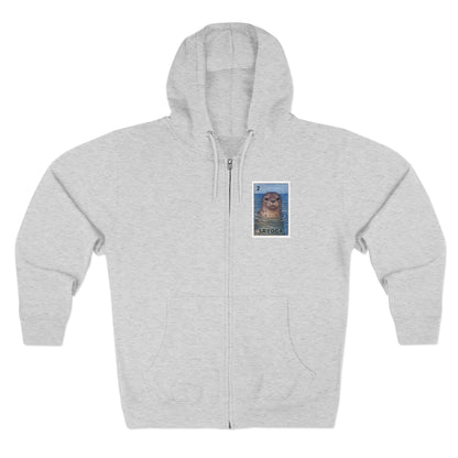 Seal Lotería zip fleece hoodie image 3