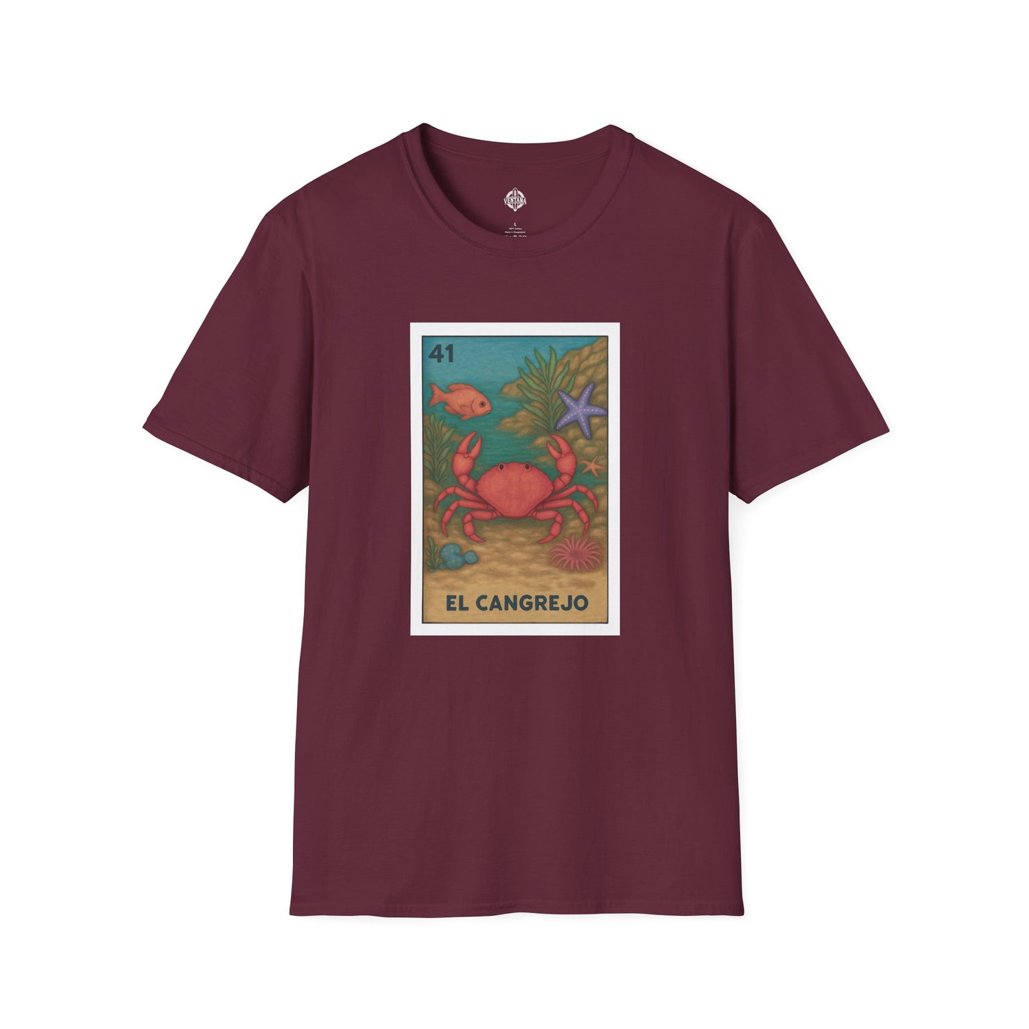 Crab Lotería cotton t-shirt image 6