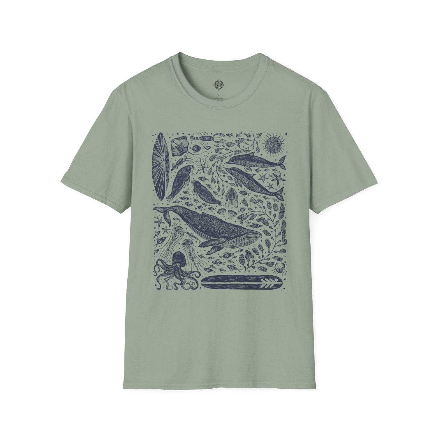 Ventana Marine Life by Lili Arnold cotton t-shirt image 8