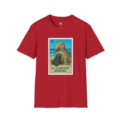 Elephant Seal Lotería cotton t-shirt image 16