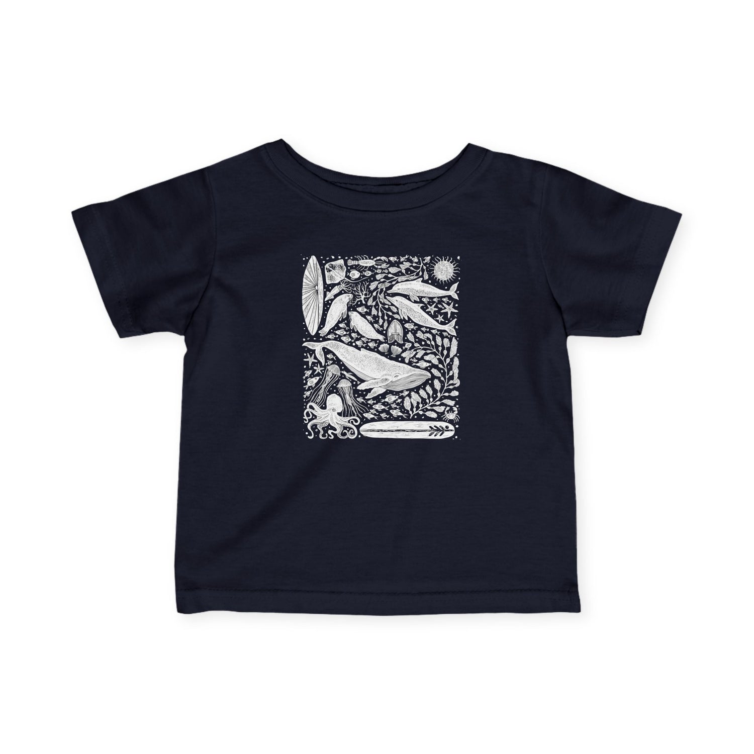 Ventana Marine Life by Lili Arnold infant cotton t-shirt image 3