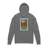 Hermit Crab Lotería cotton hooded long sleeve t-shirt image 2