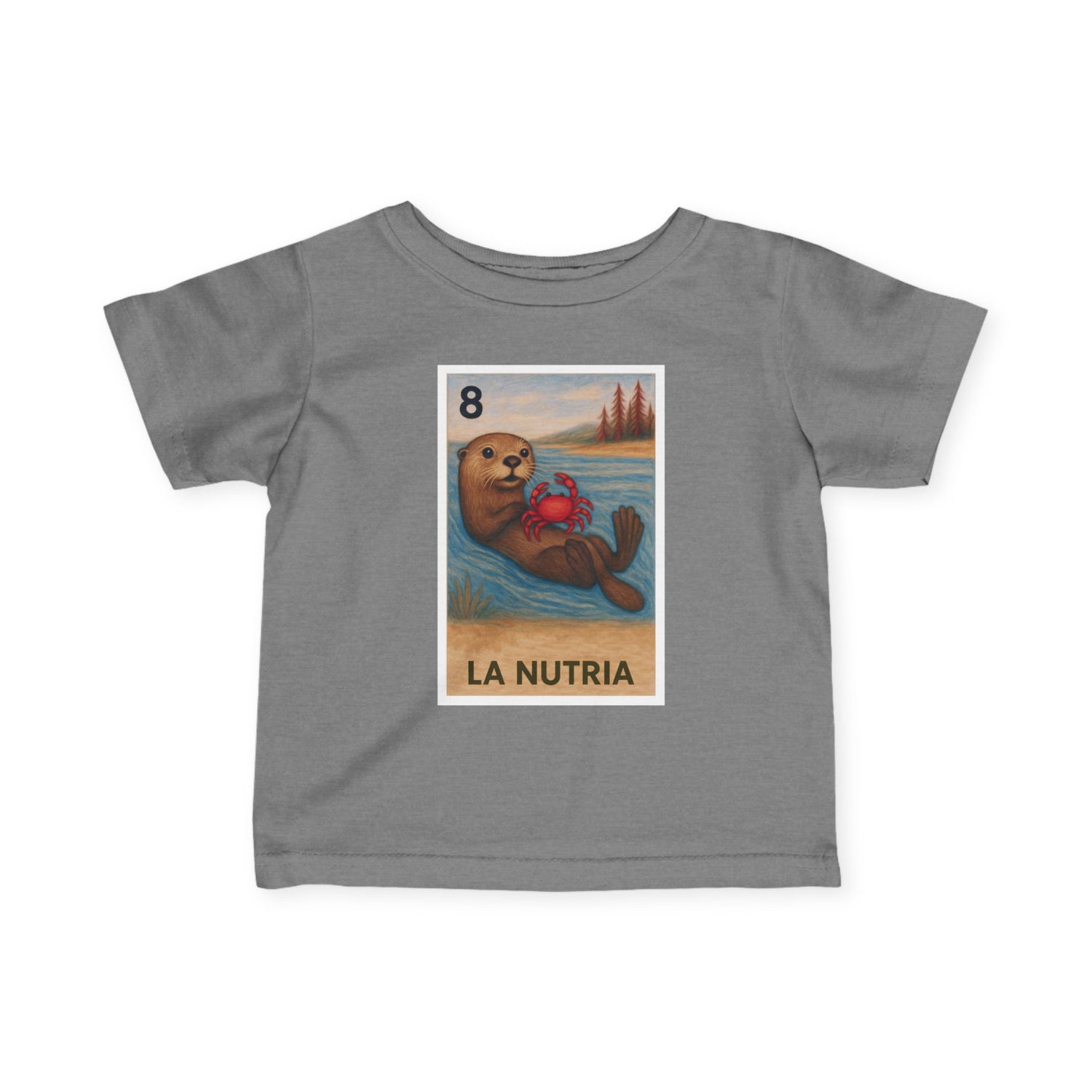 Sea Otter Lotería infant cotton t-shirt image 10