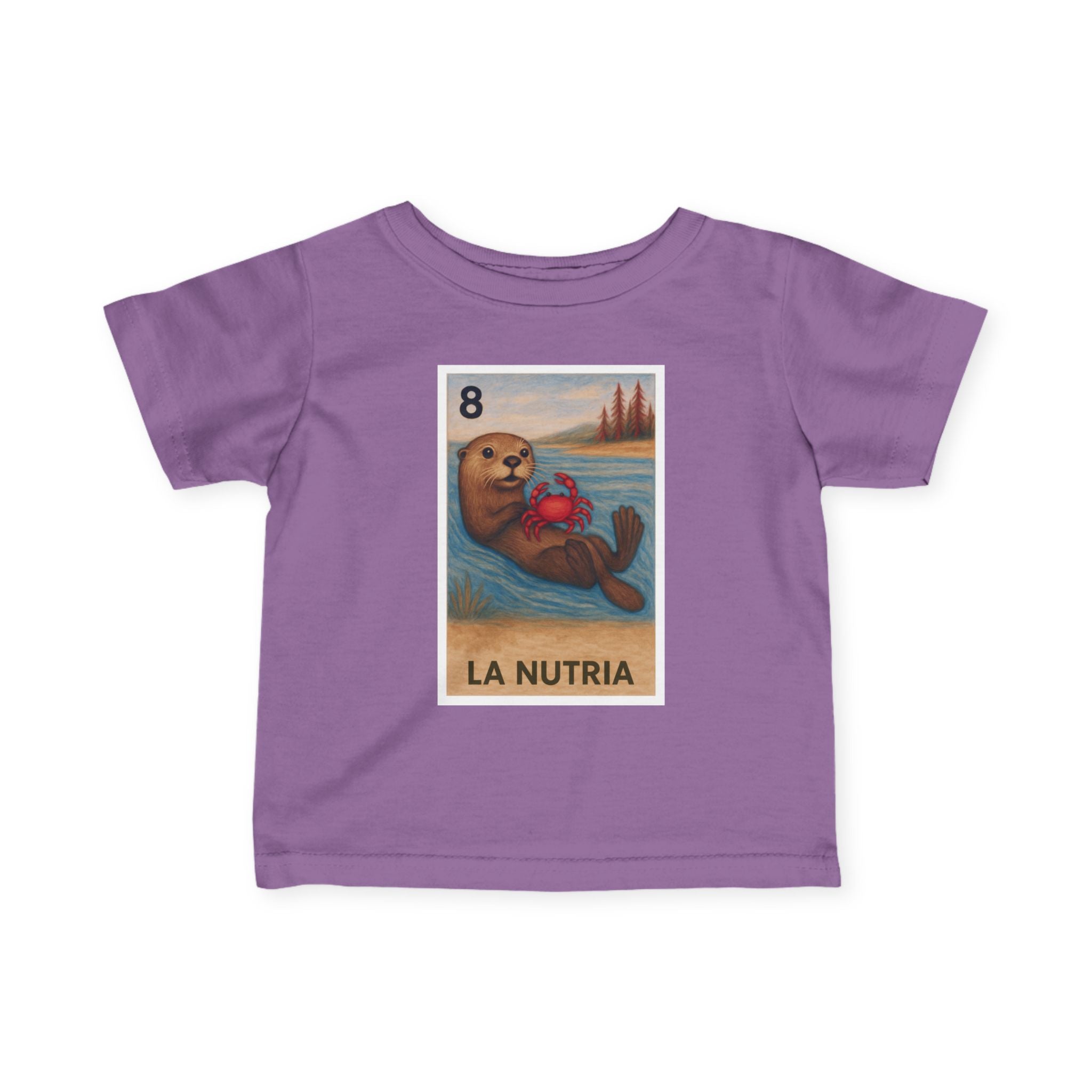 Sea Otter Lotería infant cotton t-shirt image 14