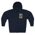 Hermit Crab Lotería zip fleece hoodie image 1