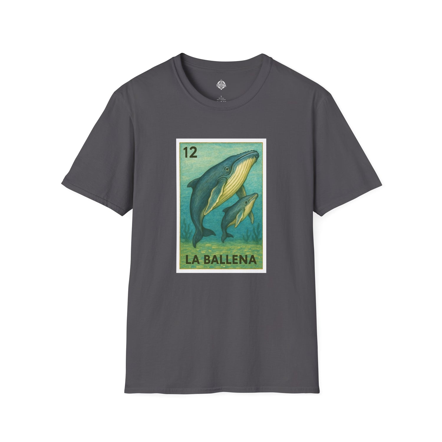 Whale Lotería cotton t-shirt image 12