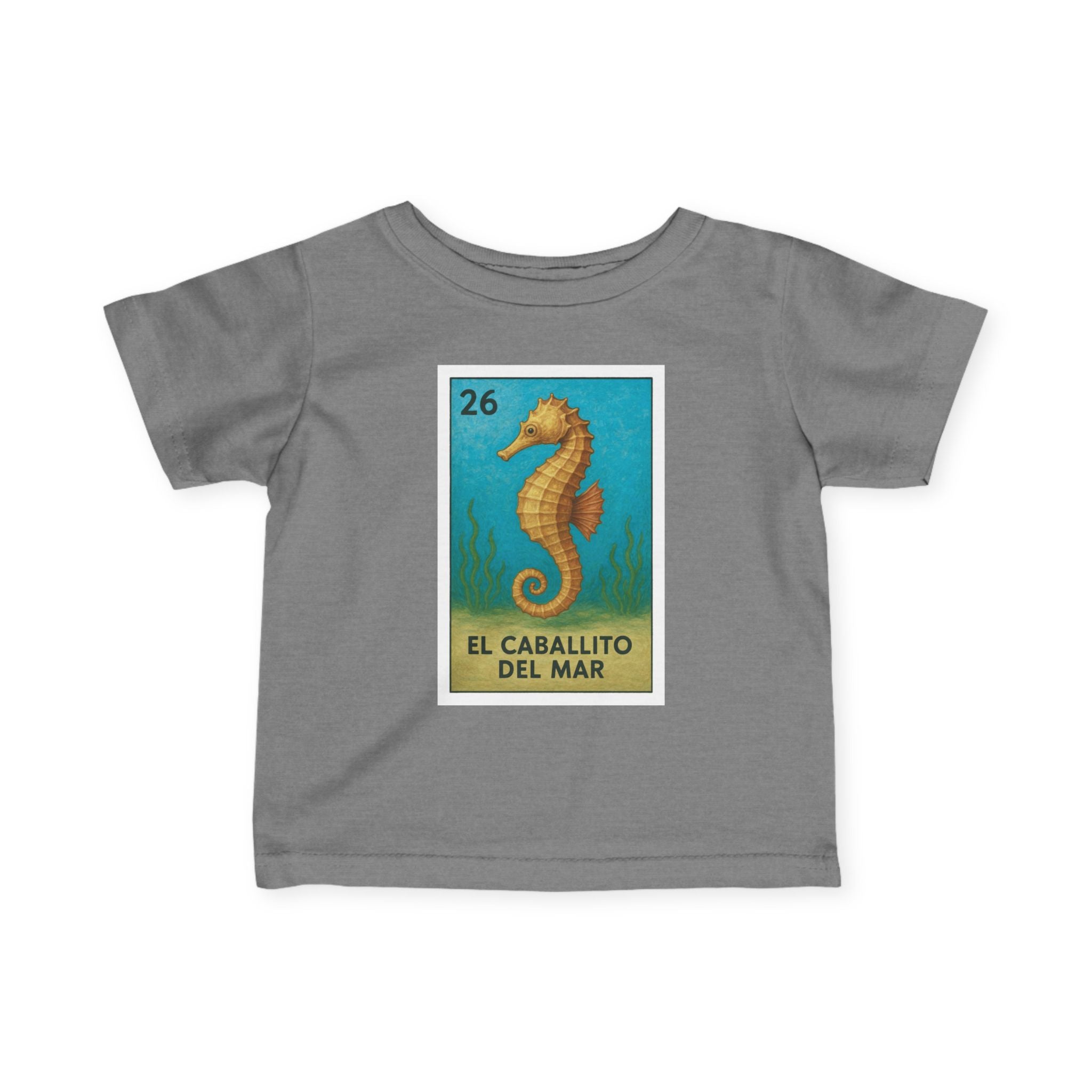 Seahorse Lotería infant cotton t-shirt image 10