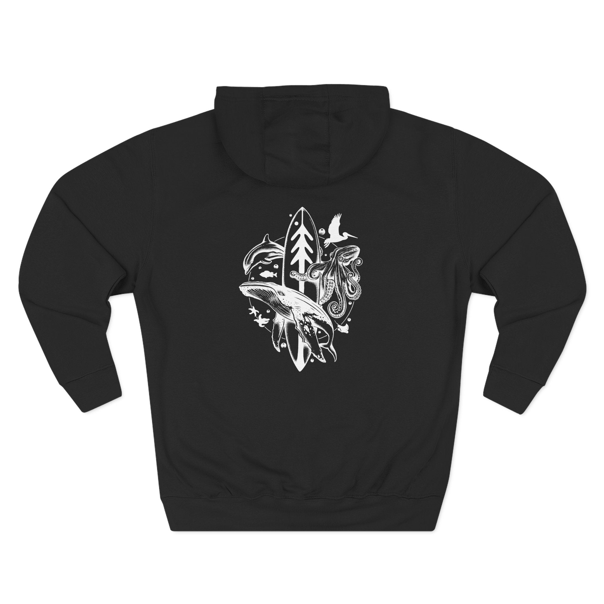 Whale Lotería fleece hoodie image 6
