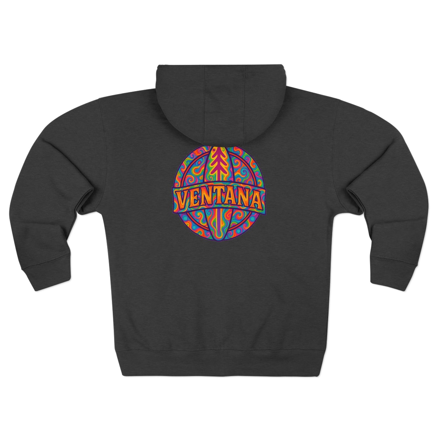 Ventana Psychedelic Treefish Logo zip fleece hoodie image 12