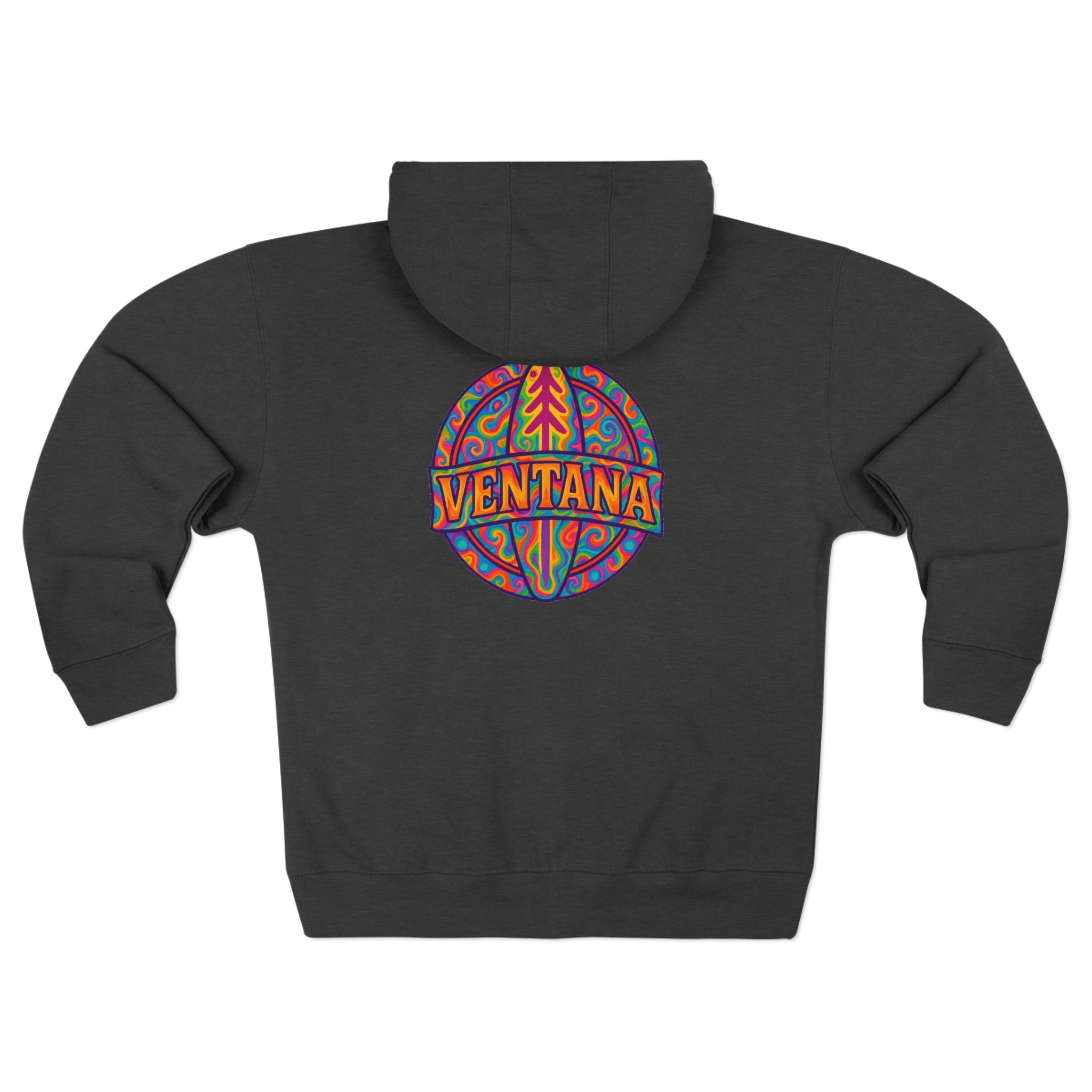 Ventana Psychedelic Treefish Logo zip fleece hoodie image 12