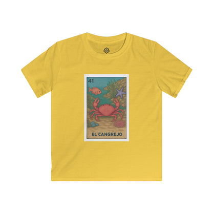 Crab Lotería kids soft style t-shirt image 7