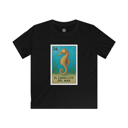 Seahorse Lotería kids soft style t-shirt image 5