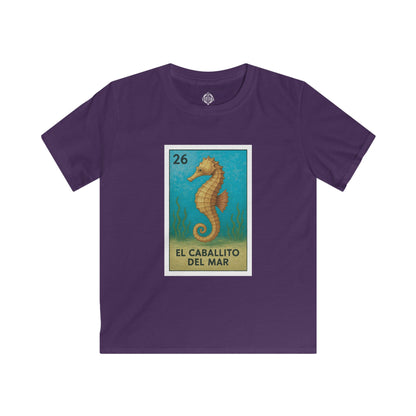 Seahorse Lotería kids soft style t-shirt image 11
