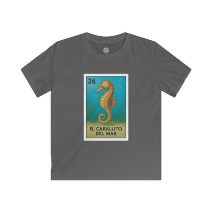 Seahorse Lotería kids soft style t-shirt image 9