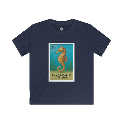 Seahorse Lotería kids soft style t-shirt image 1