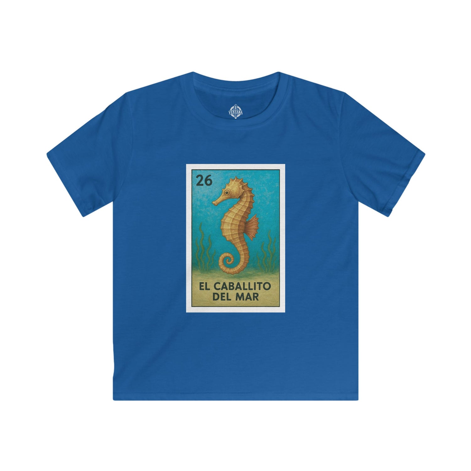 Seahorse Lotería kids soft style t-shirt image 10