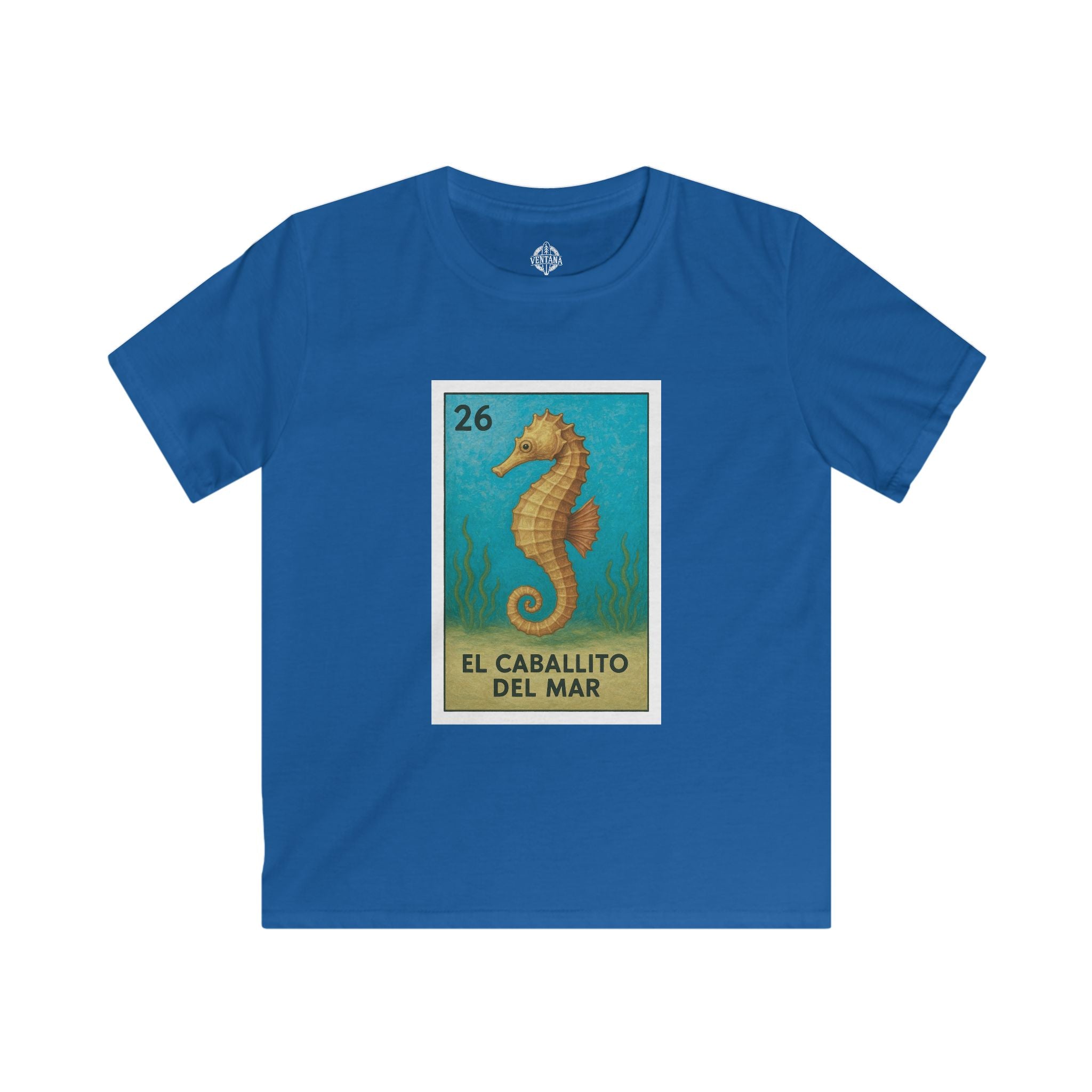 Seahorse Lotería kids soft style t-shirt image 10