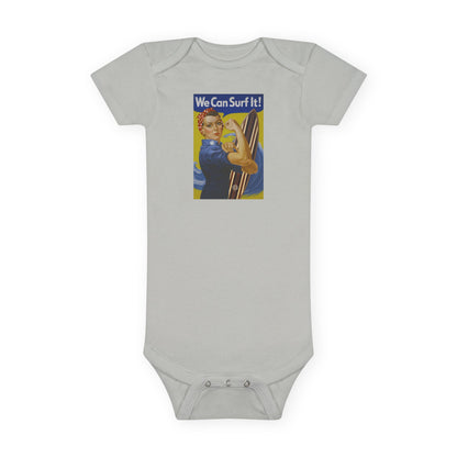 Rosie the Surfer baby cotton onesie image 4
