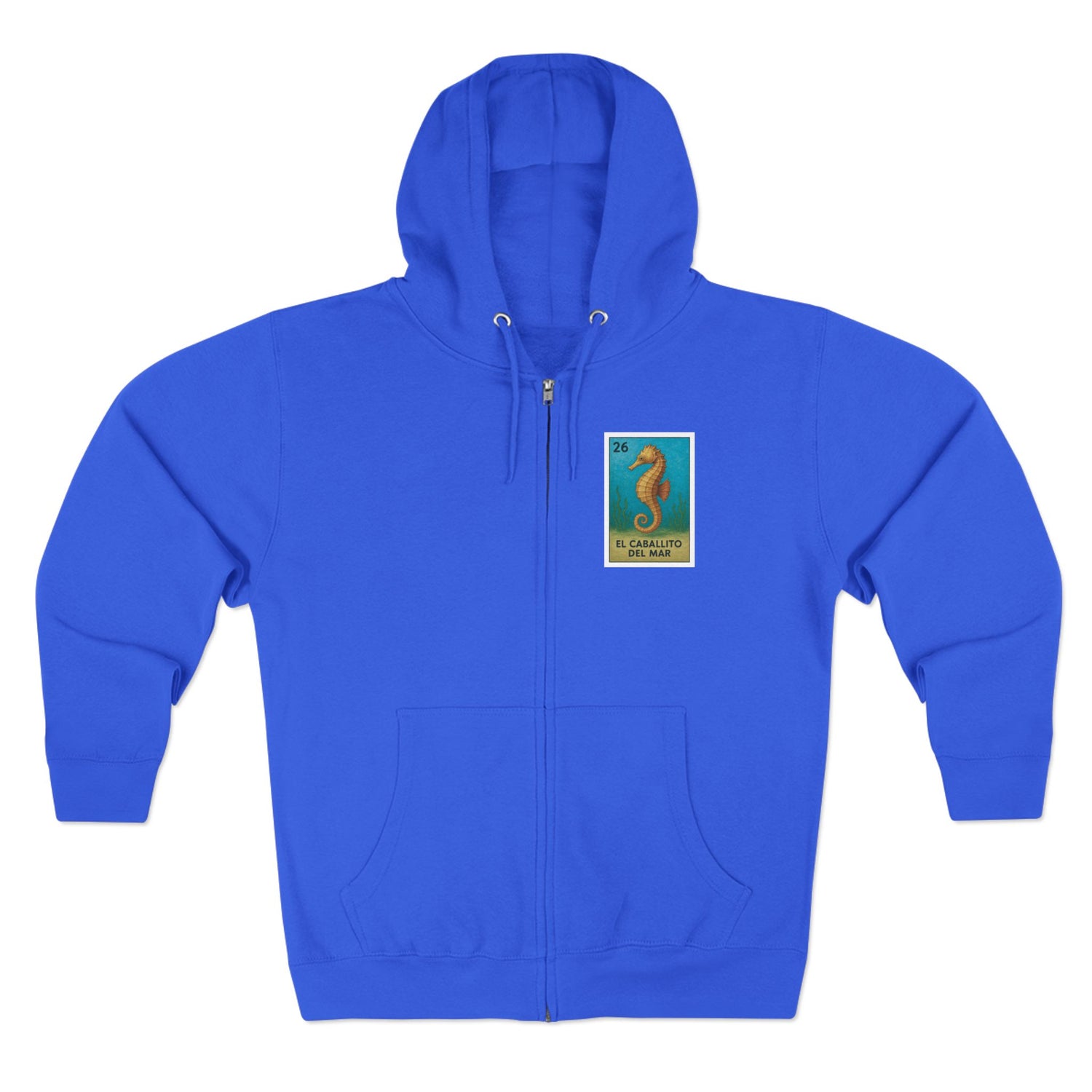 Seahorse Lotería zip fleece hoodie image 6