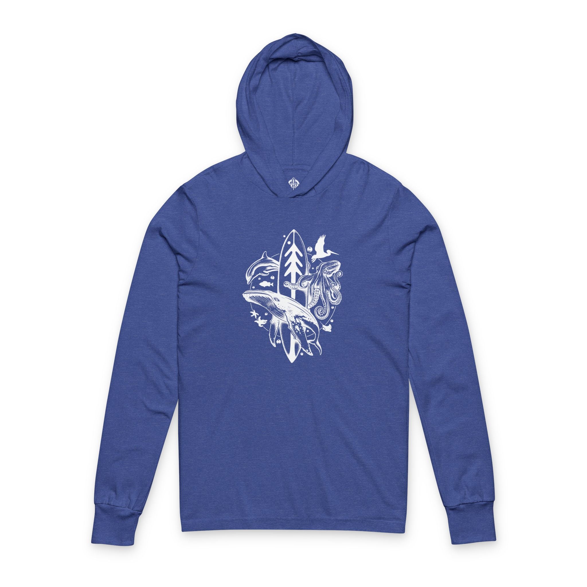 Ventana Monterey Bay by Thiago Bianchini cotton hooded long sleeve t-shirt image 6