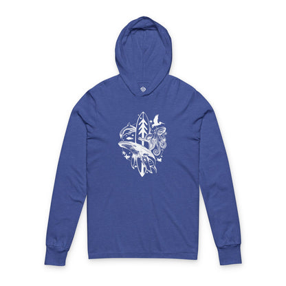 Ventana Monterey Bay by Thiago Bianchini cotton hooded long sleeve t-shirt image 6